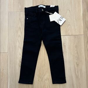 NWT Zara Kids Dark Black Jeans